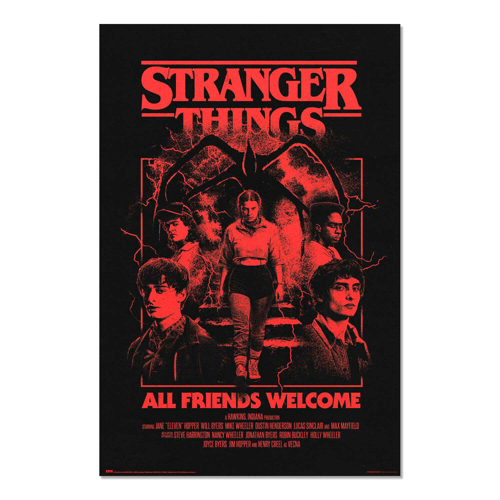 Poster All Friends Welcome Stranger Things 91,5x61cm