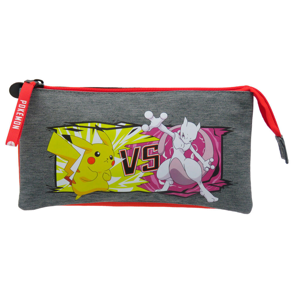Estojo triplo para lápis Pokémon de batalha