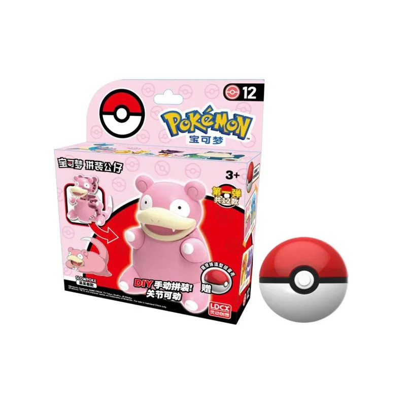 Pokémon Buildable Slowpoke Figure with Poké Ball 6 cm LDCX