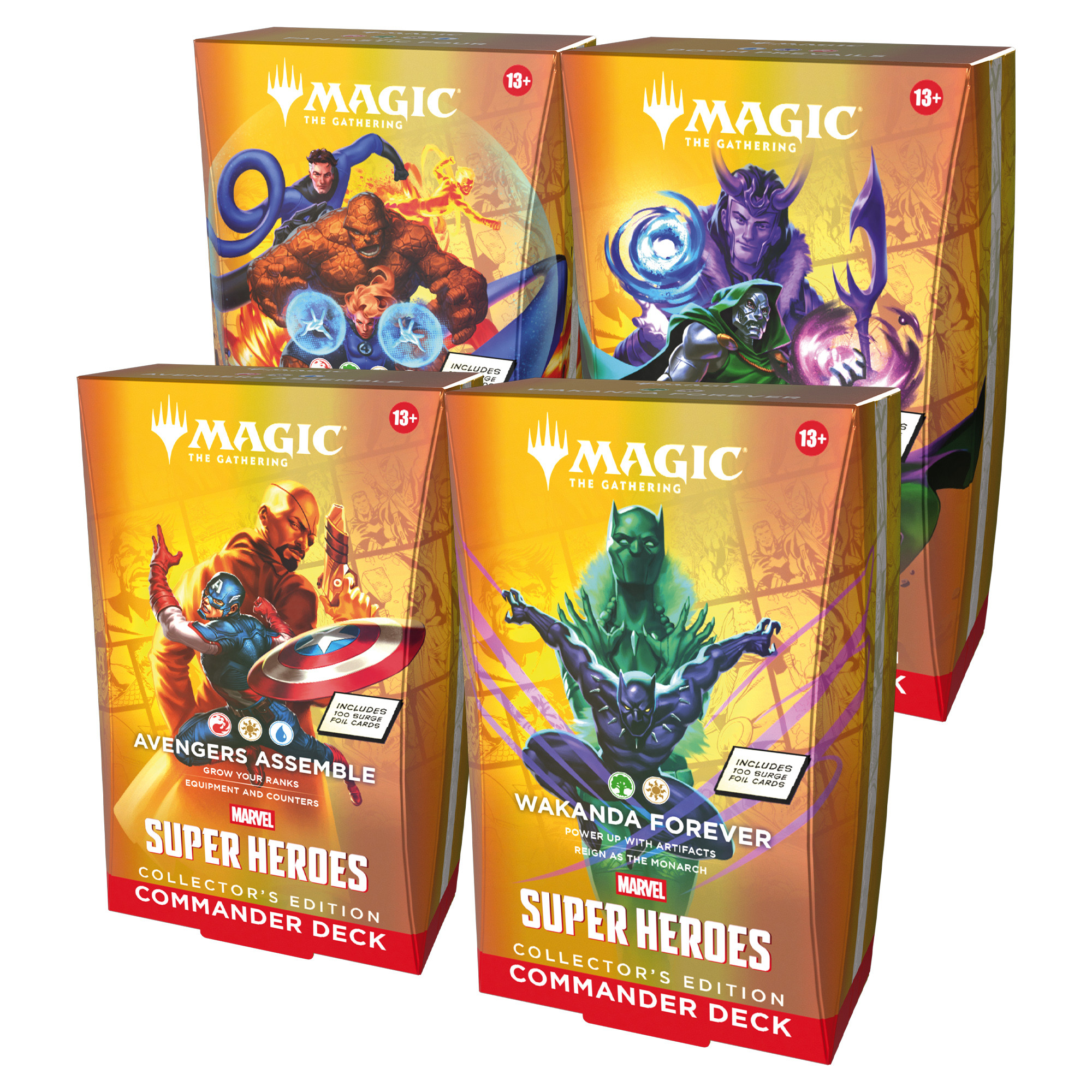 MTG – Marvel Super Heroes Collector Deck Display (4 Decks) (Inglês)