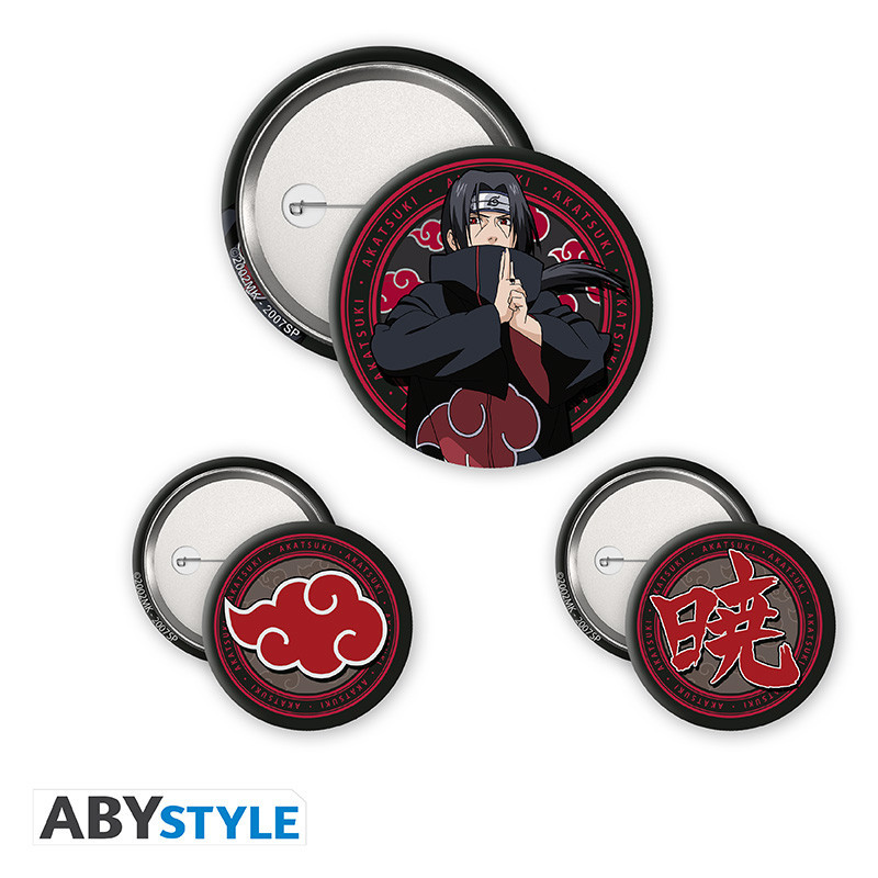 Pins Naruto Shippuden Itachi & Akatsuki Pack 3 ABYstyle
