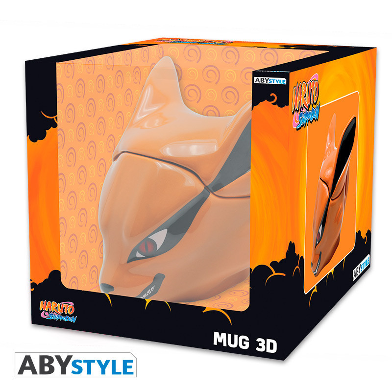 Caneca 3D Naruto Shippuden Kyubi com Tampa ABYstyle