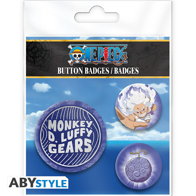 Pins One Piece Luffy Gear 5th Pack 3 ABYstyle