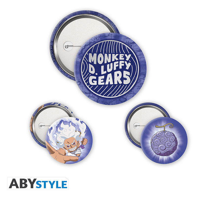 Pins One Piece Luffy Gear 5th Pack 3 ABYstyle