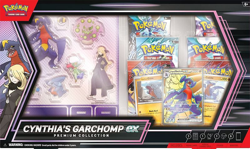 Pokémon TCG:  Cynthia's Garchomp ex Premium Collection (2025)