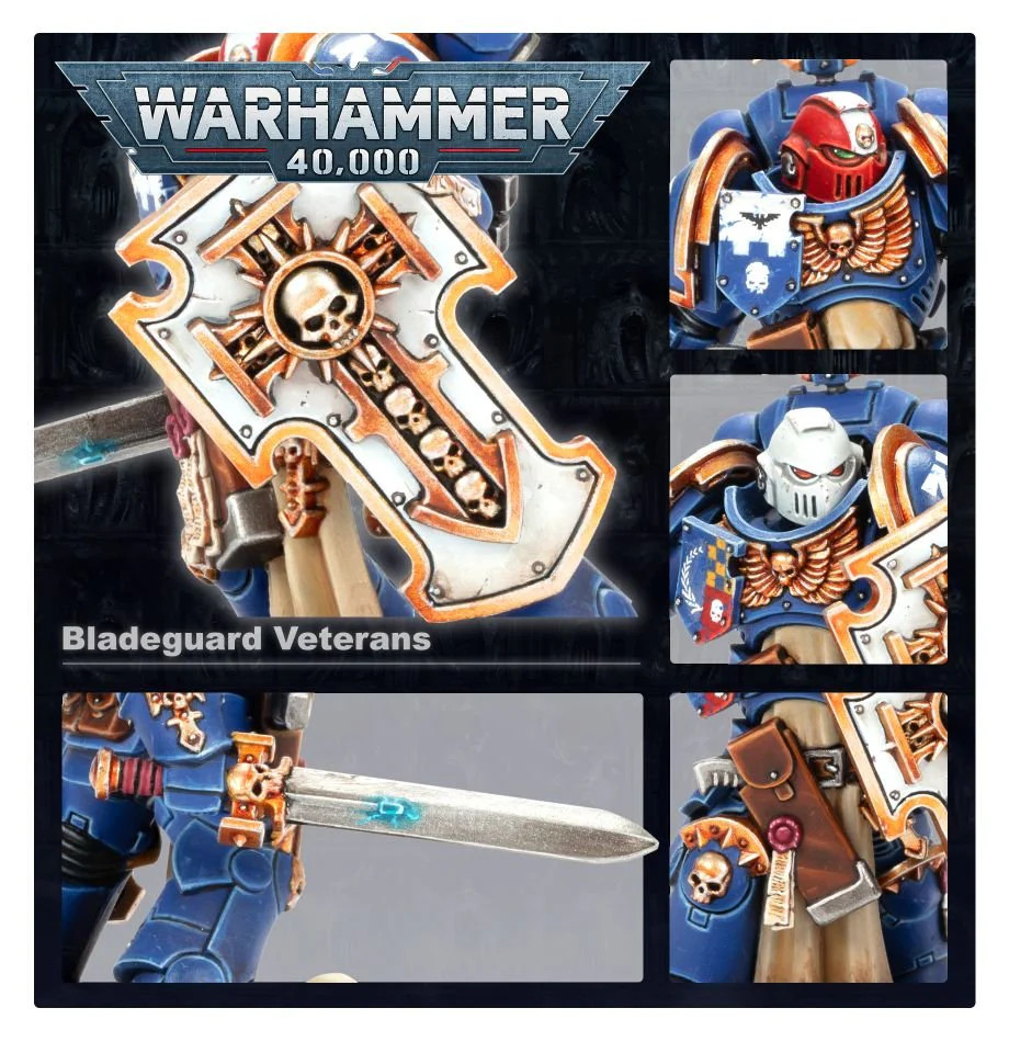 Warhammer 40,000 Space Marines Bladeguard Veterans Miniatures Games Workshop