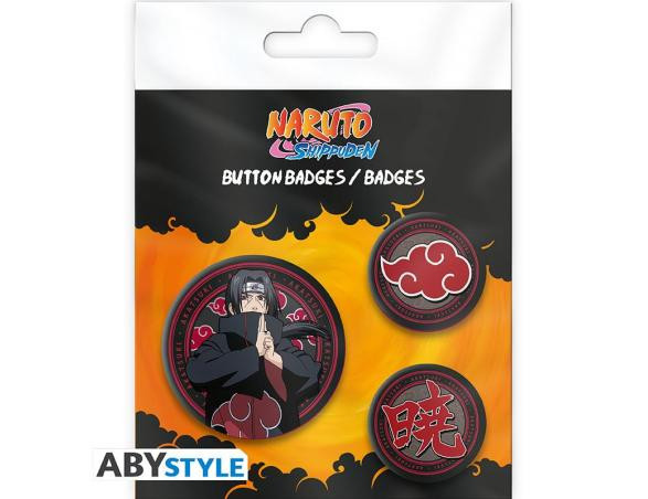 Pins Naruto Shippuden Itachi & Akatsuki Pack 3 ABYstyle
