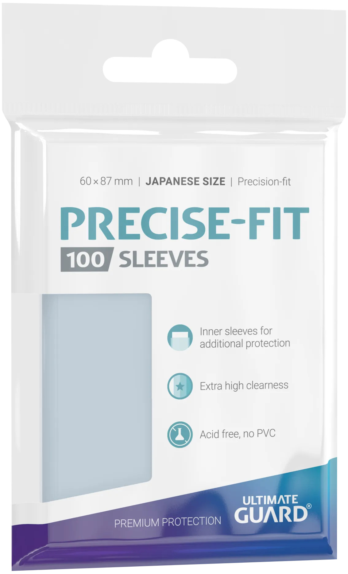 Sleeves Precise-Fit Japanese Size Transparent 100 Ultimate Guard