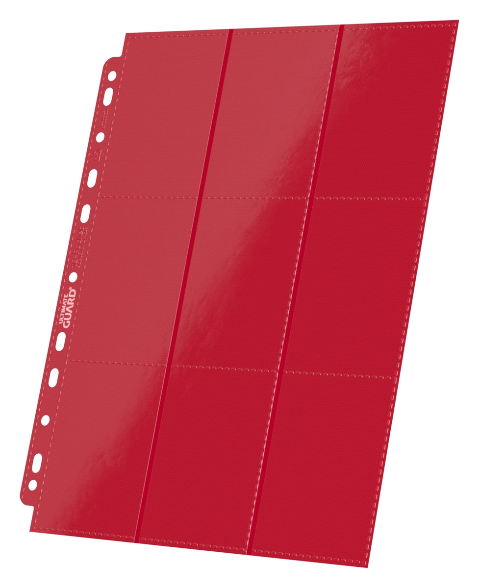 Hojas rojas de carga lateral de 18 bolsillos para binder TCG Ultimate Guard