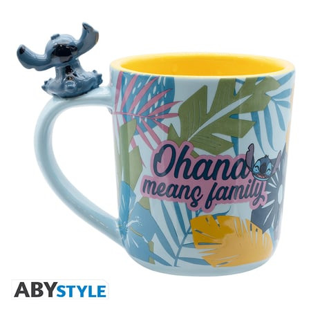 Caneca 3D Disney Lilo & Stitch Hawaiian Stitch 460 ml ABYstyle