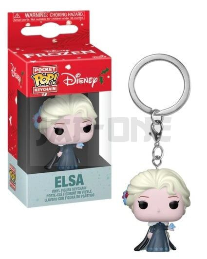 Porta-Chaves Funko Pocket Pop! Disney Frozen Elsa Holiday
