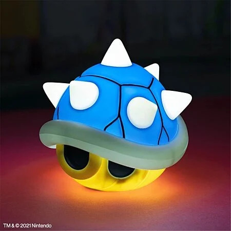 Lâmpada Mario Kart Blue Shell com Som Paladone