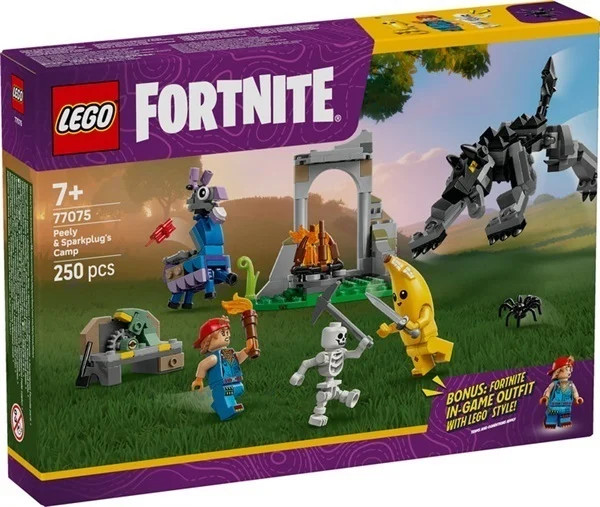 LEGO Fortnite Peely and Sparkplug's Camp 77075
