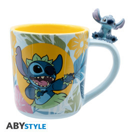 Caneca 3D Disney Lilo & Stitch Hawaiian Stitch 460 ml ABYstyle