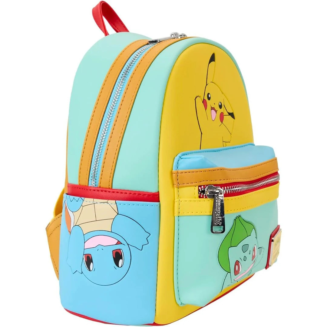 Pokémon Color Block Starters Mini Backpack Loungefly