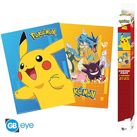 Pósteres Pokémon Colourful Characters Pack 2 GB Eye