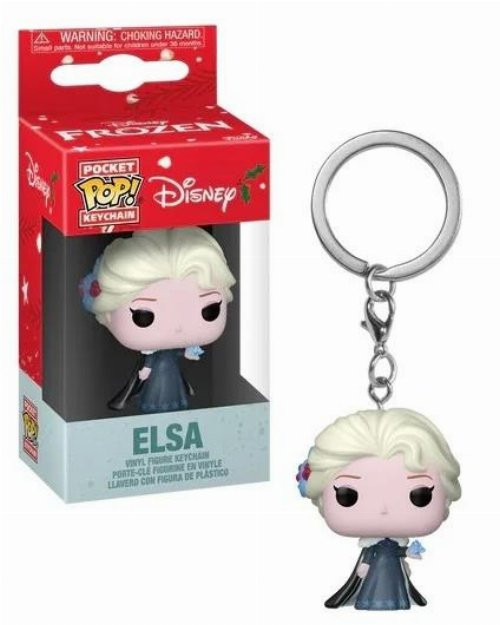 Porta-Chaves Funko Pocket Pop! Disney Frozen Elsa Holiday