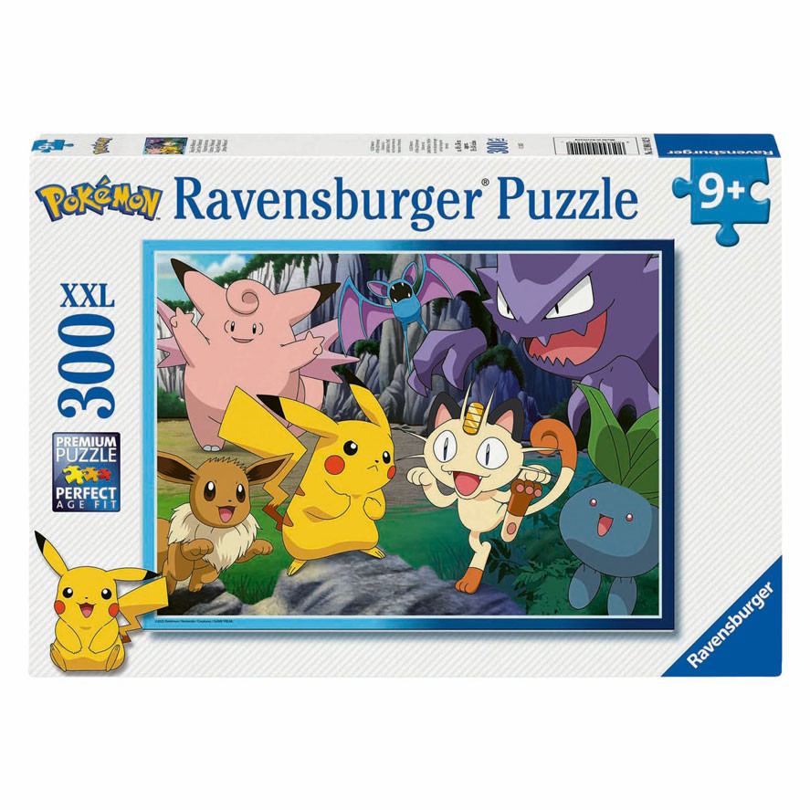 Puzzle Pokémon 300 Peças XXL Catch the Pokémon Ravensburger