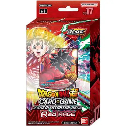 Dragon Ball Super Card Game Starter Deck SD17 Red Rage Bandai