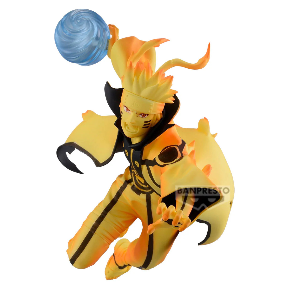 Figura Naruto Shippuden Naruto Uzumaki Kurama Chakra Mode Rasengan Banpresto