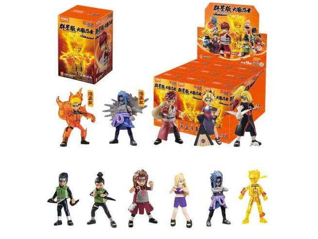 Naruto Shippuden Blind Box Heart of Ninja Galaxy Version 03 9 Unidades Blokees
