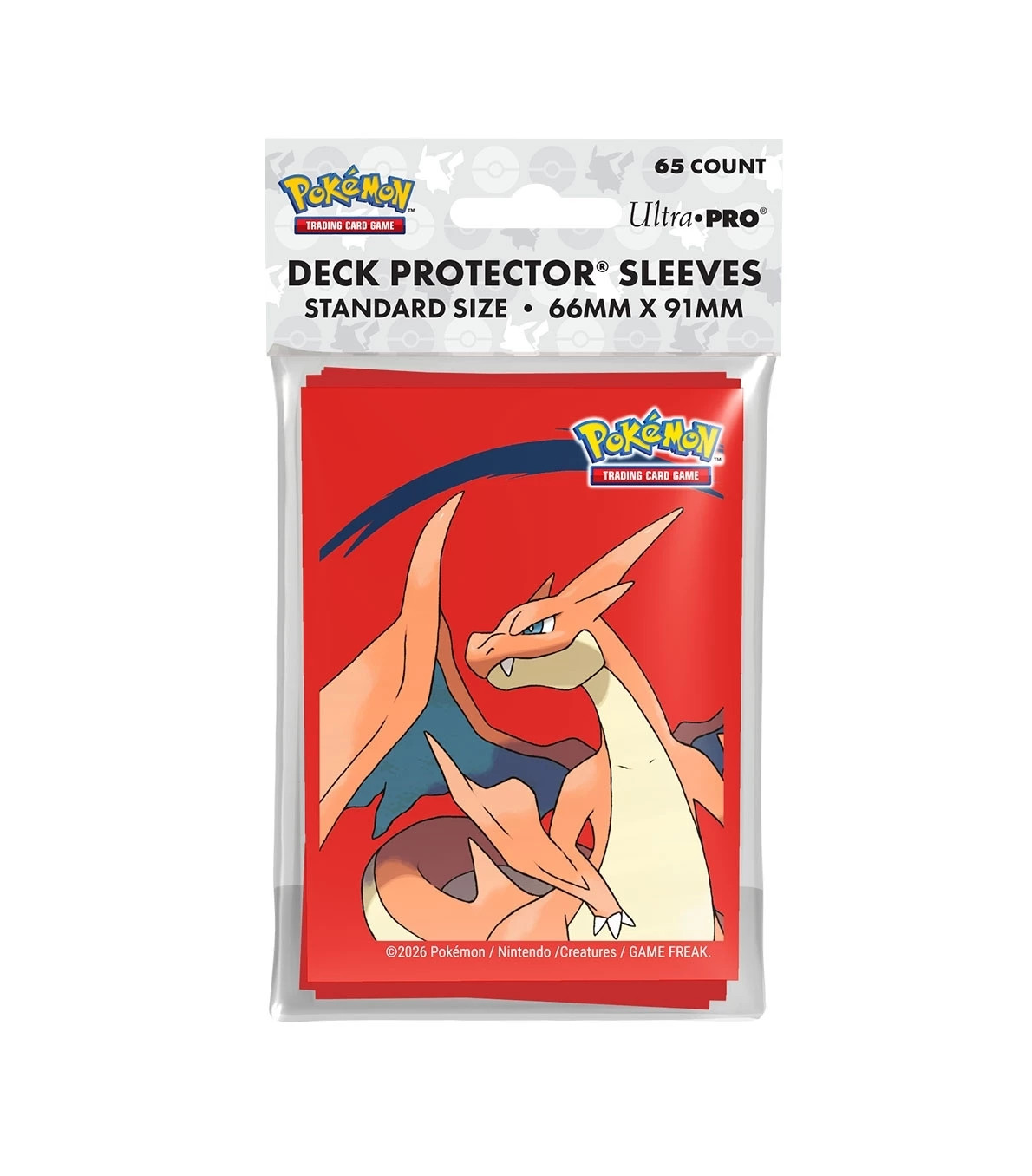 Pokémon Deck Protector Sleeves Mega Charizard Y 65 Unidades Ultra Pro