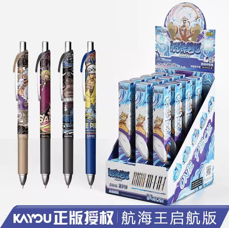 Canetas Gel Retráteis One Piece Set Sail Display 12 Unidades Kayou 110
