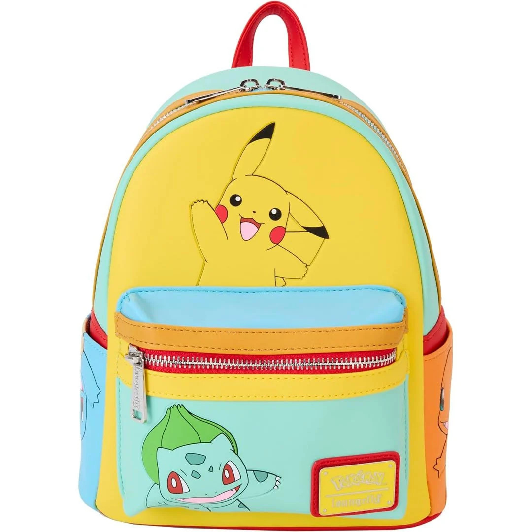 Mochila Mini Pokémon Color Block Starters Loungefly