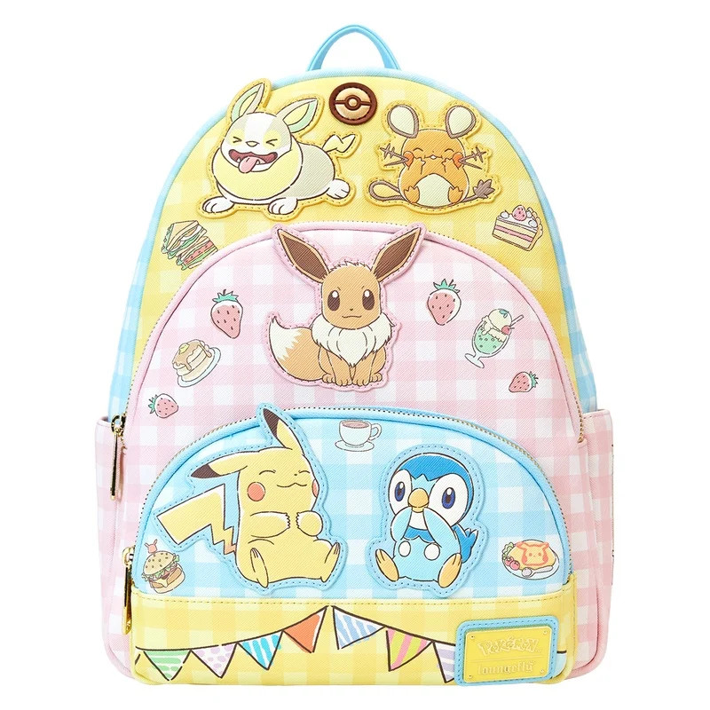 Pokémon Café Mini-Rucksack mit drei Taschen von Loungefly