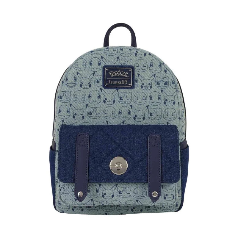 Mini sac à dos Pokémon en faux denim Loungefly
