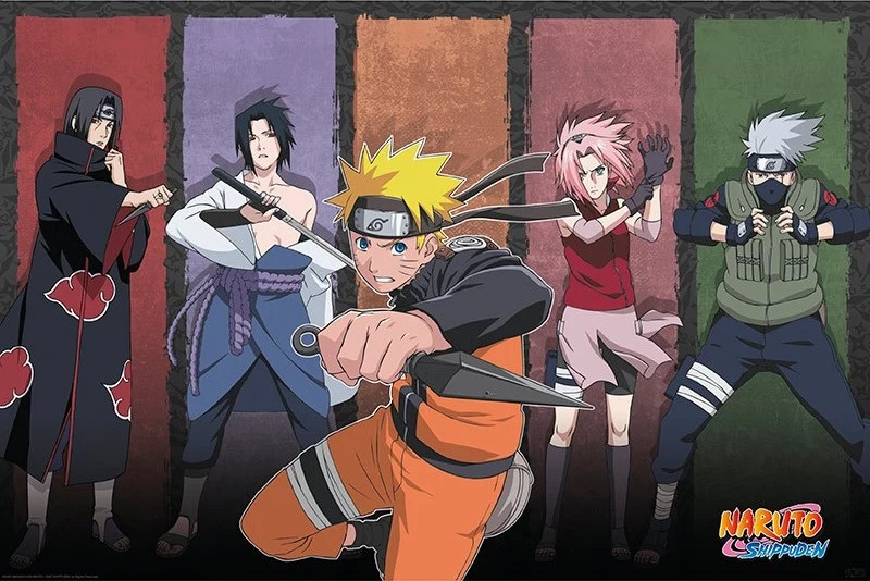 Poster Naruto Shippuden Naruto & Allies Maxi 91,5 x 61 cm GB Eye