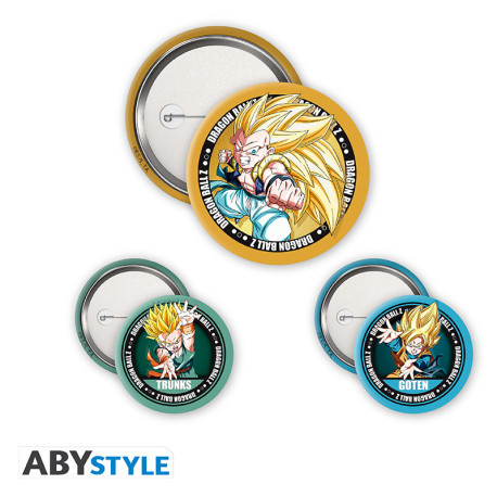Pack de Crachás Dragon Ball Z Trunks, Goten & Gotenks ABYstyle