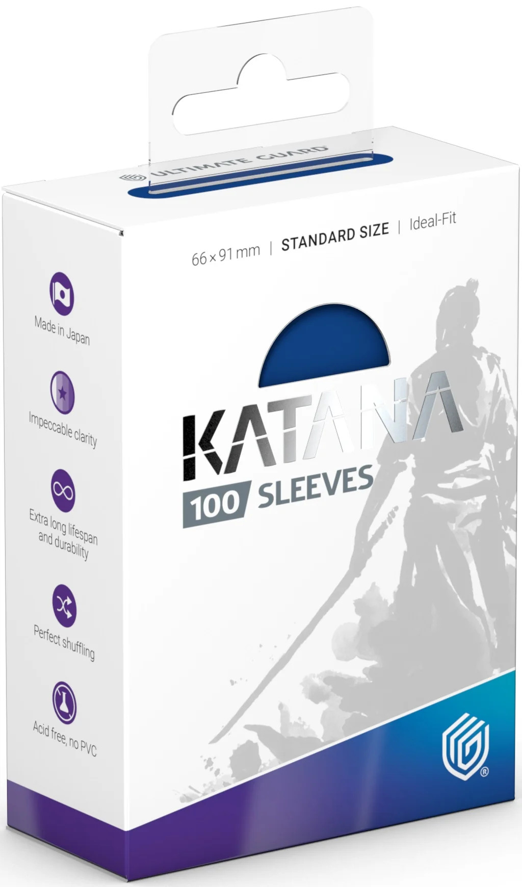 Sleeves Ultimate Guard Katana Standard Size Blue Bird 100