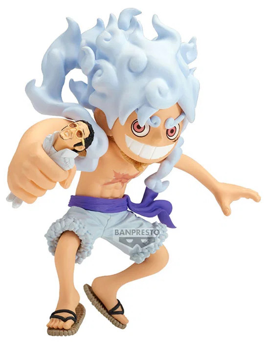 Figura One Piece Luffy Gear 5 vs Borsalino Mega World Collectable Banpresto