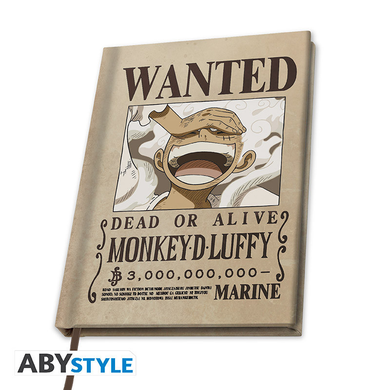 Carnet A5 One Piece Wanted Luffy Wano ABYstyle
