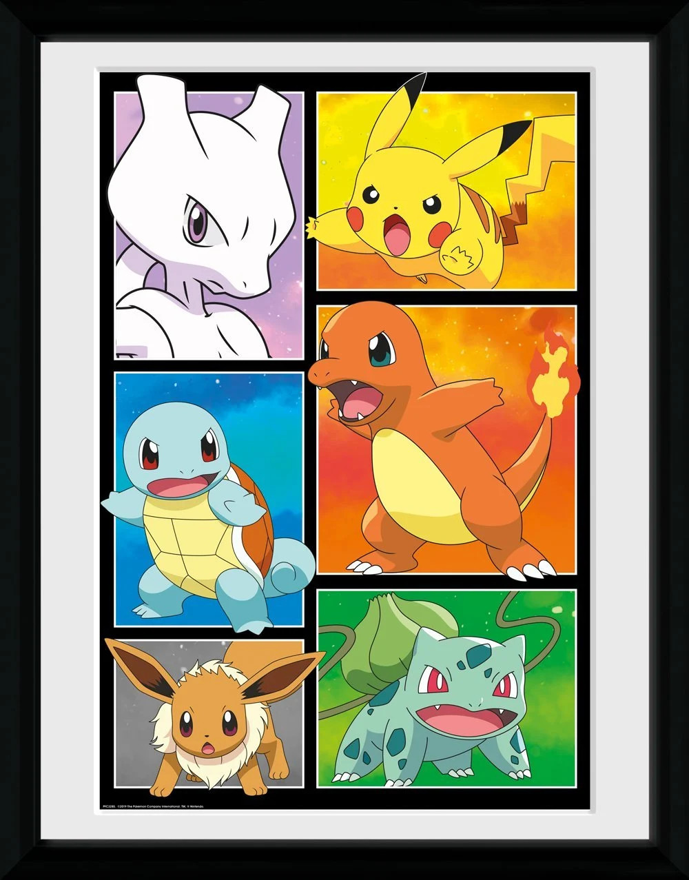 Poster Emoldurado Pokémon Comic Panel GB Eye