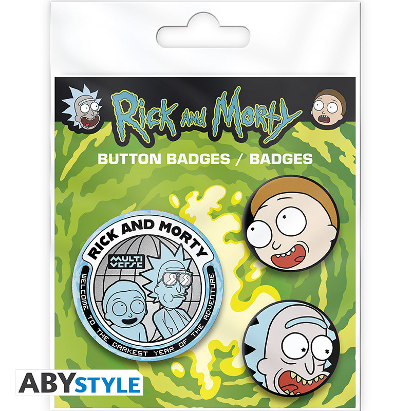 Rick and Morty Pack de Chapas Rick & Morty ABYstyle