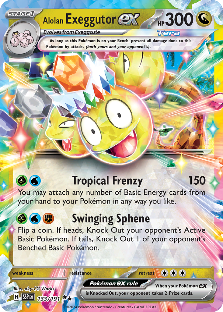 Alolan Exeggutor ex - Surging Sparks - Near Mint