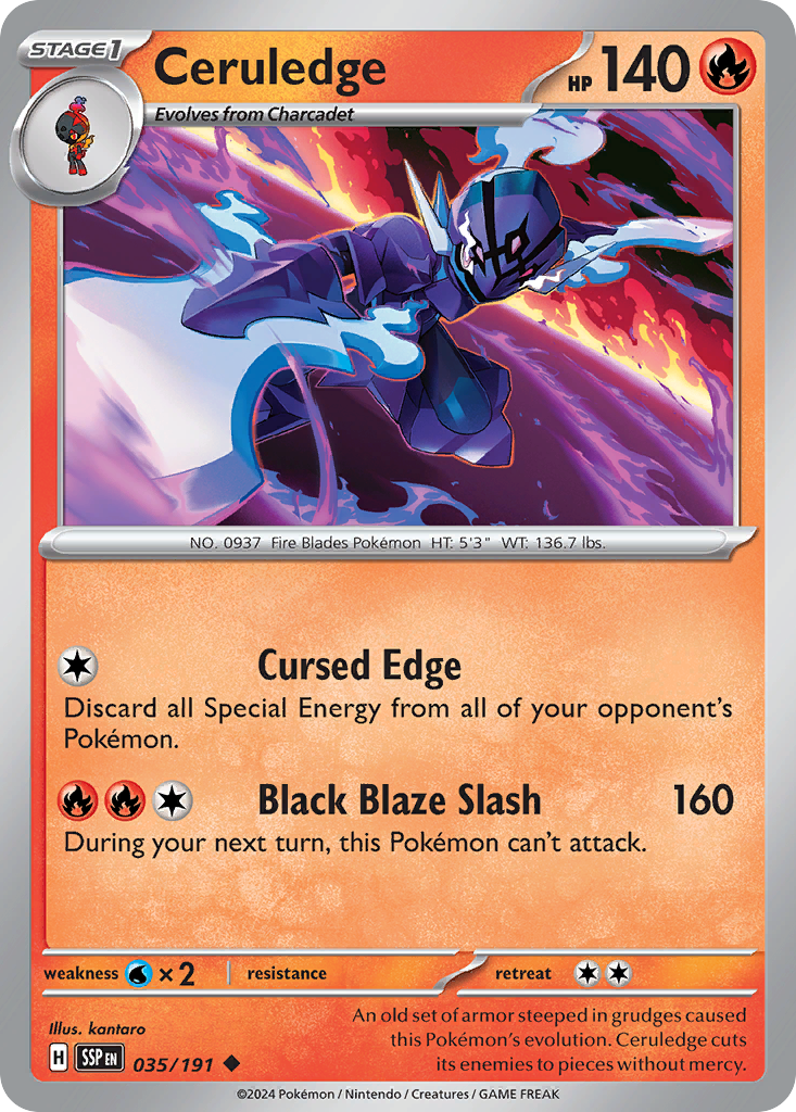 Ceruledge - Surging Sparks - Near Mint