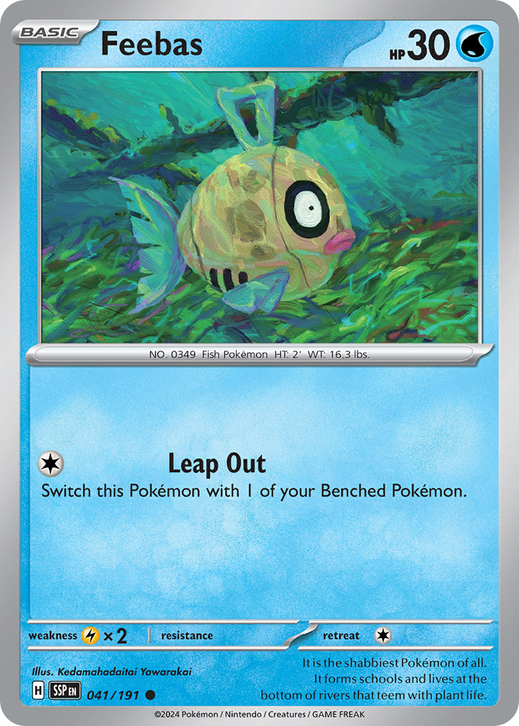 Feebas - Surging Sparks - Near Mint
