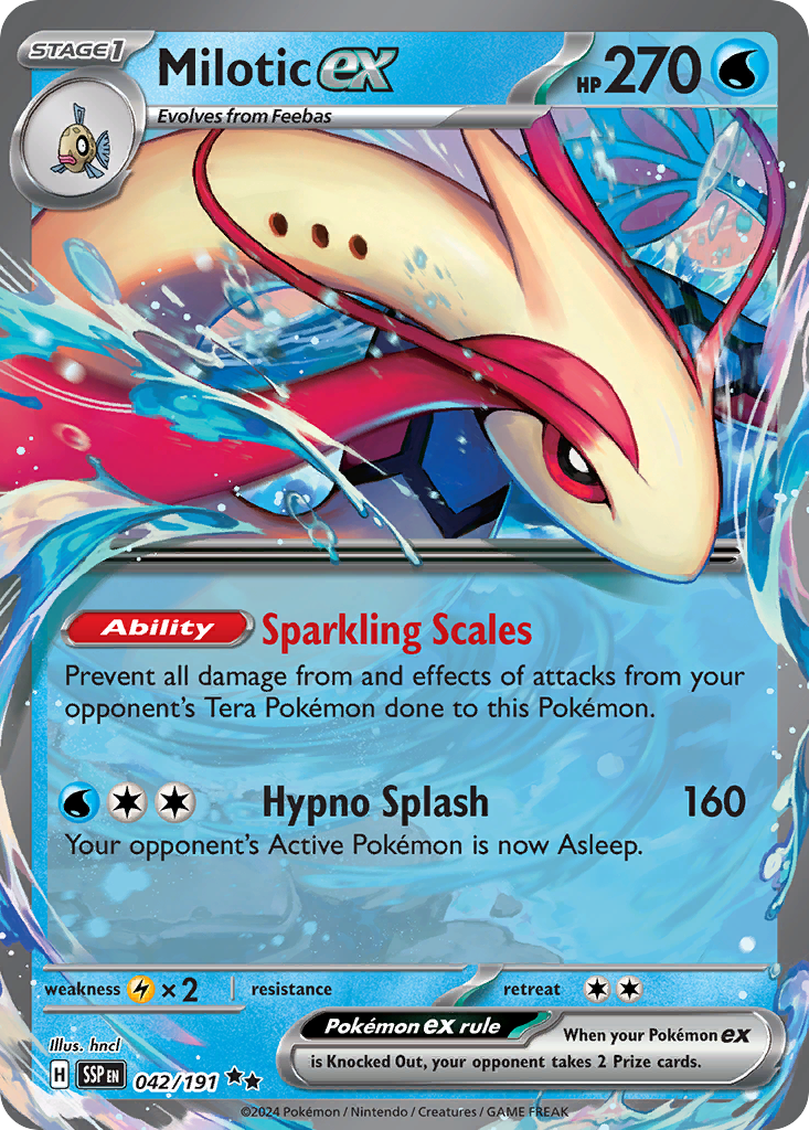 Milotic ex - Surging Sparks - Casi nuevo