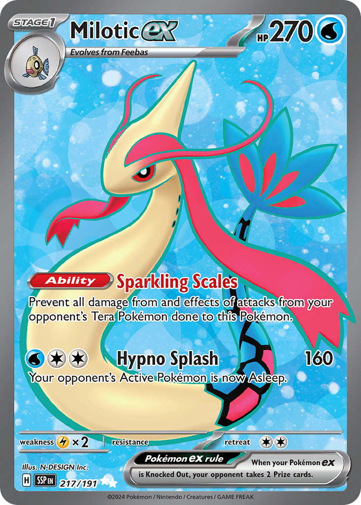 Milotic ex - Surging Sparks - Casi nuevo
