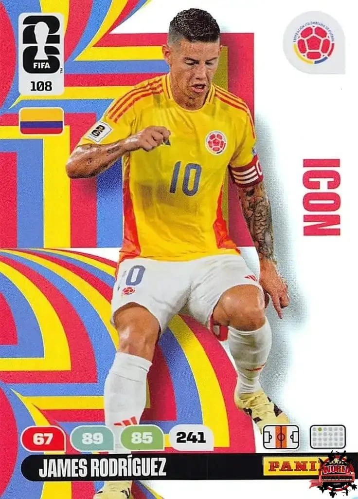 James Rodríguez - Panini Adrenalyn XL FIFA World Cup 2026 - Nahezu neuwertig