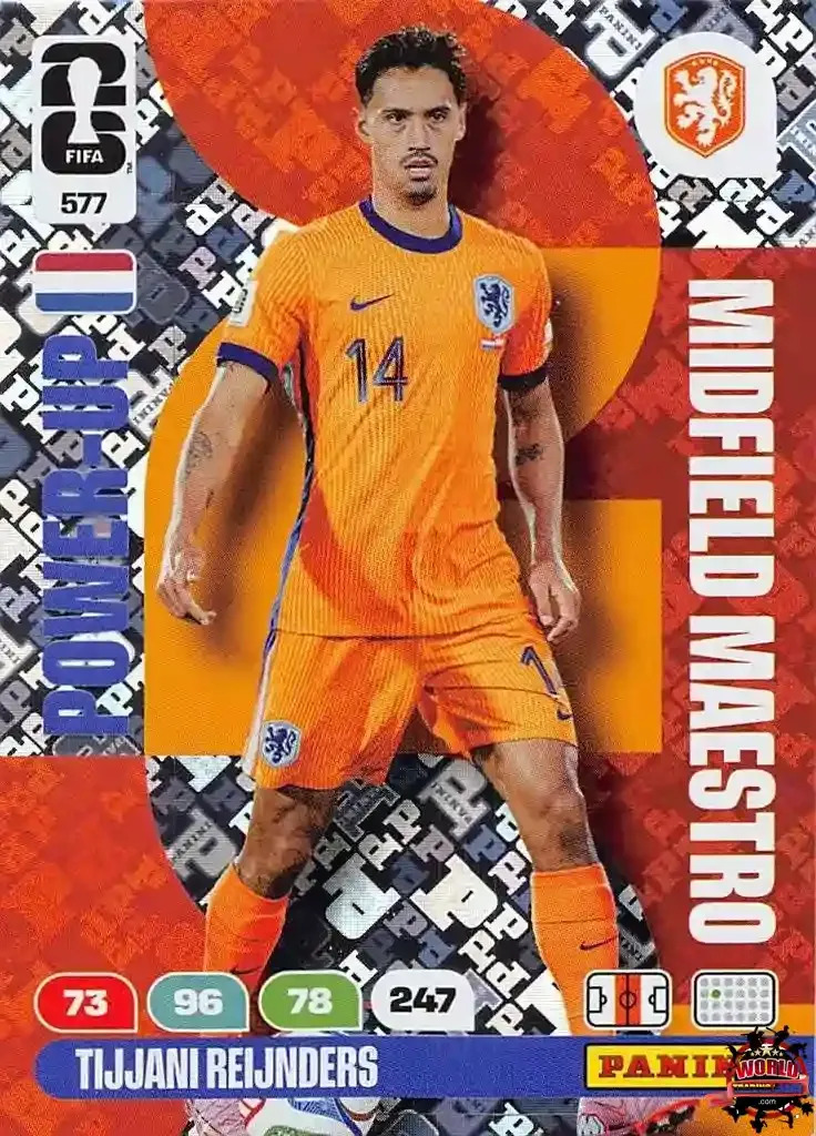 Tijjani Reijnders - Panini Adrenalyn XL FIFA World Cup 2026 - Near Mint