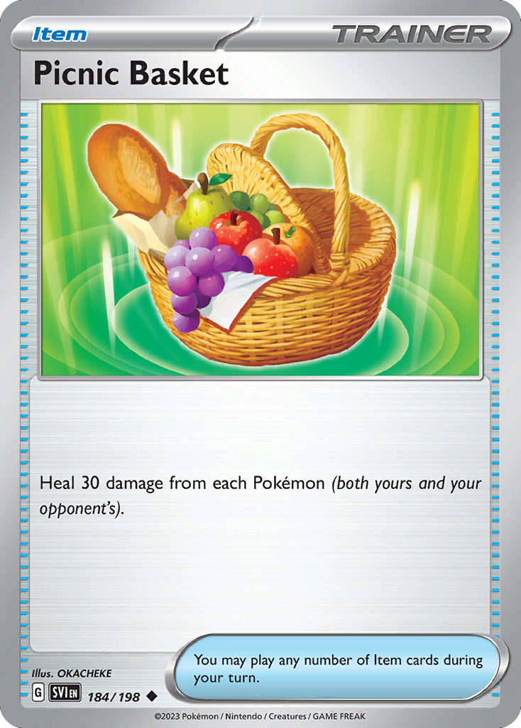 Picnic Basket - Scarlet & Violet - Near Mint