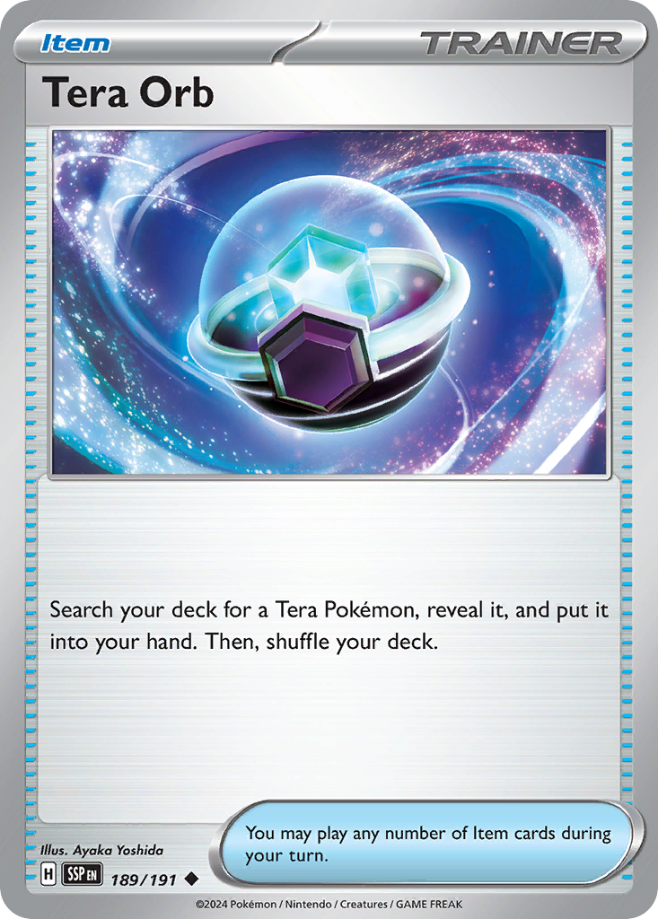 Tera Orb - Surging Sparks - Near Mint