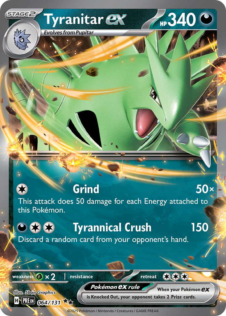 Tyranitar ex - Evoluzioni Prismatiche - Near Mint