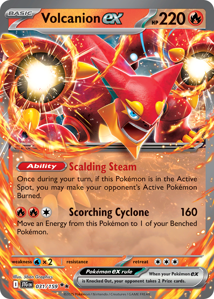 Volcanion ex - Journey Together - Near Mint