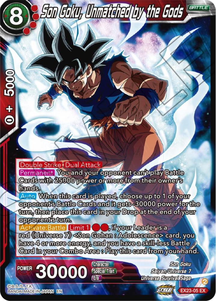 Son Goku, Unmatched by the Gods - Expansion Deck Box Set 23: Premium Anniversary Box 2023 - Near Mint