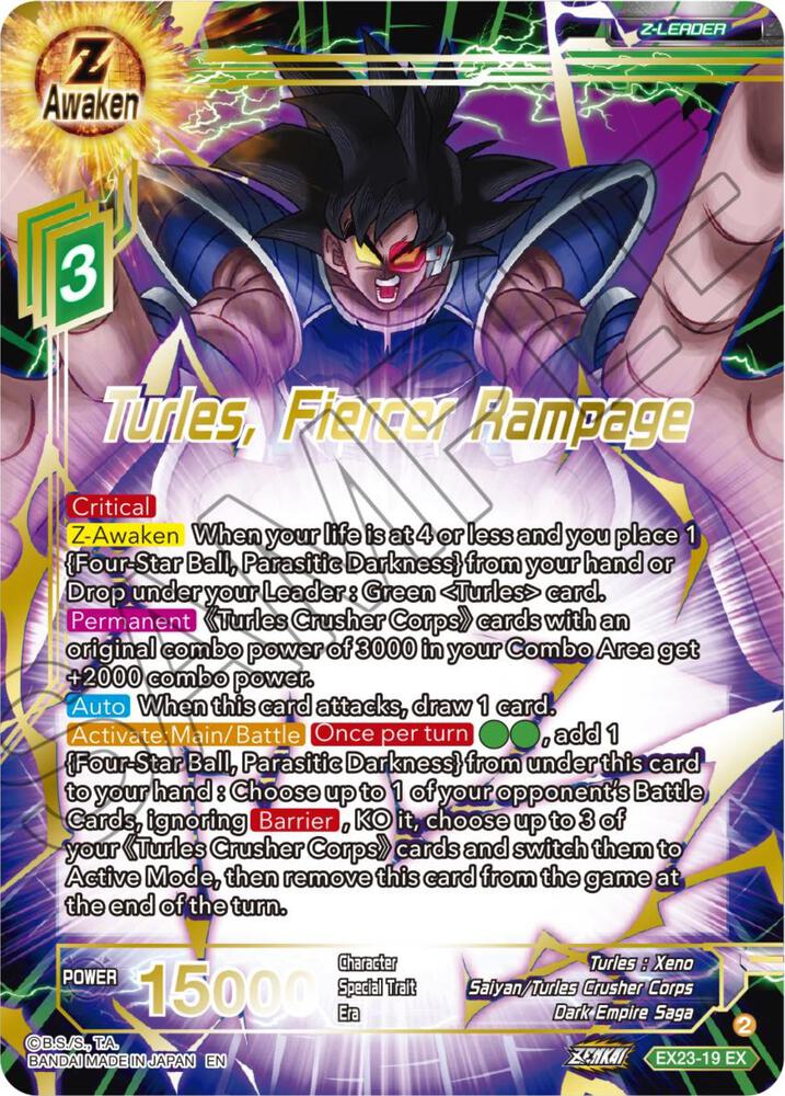 Turles, Fiercer Rampage - Caja de mazo de expansión Set 23: Caja Premium de Aniversario 2023 - Casi nuevo